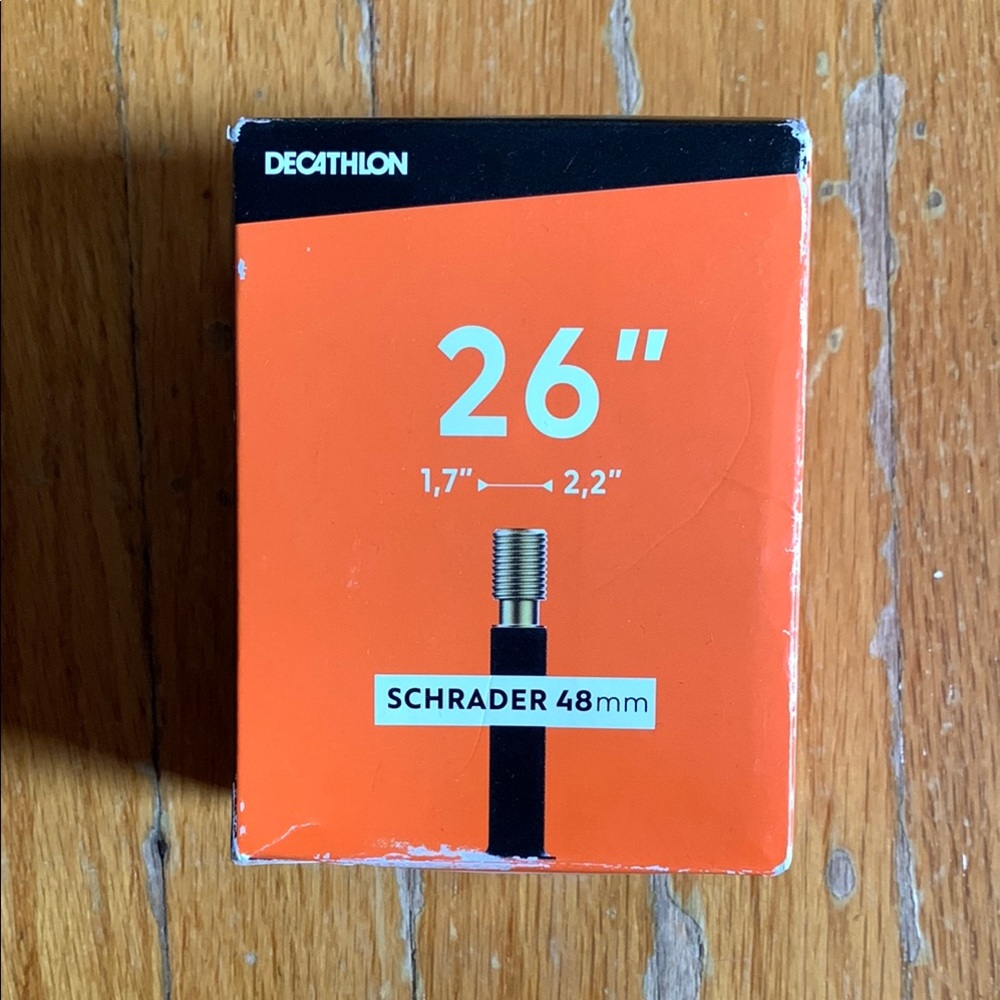 NWT Decathlon 26-Inch Schrader Valve Bike Tube
